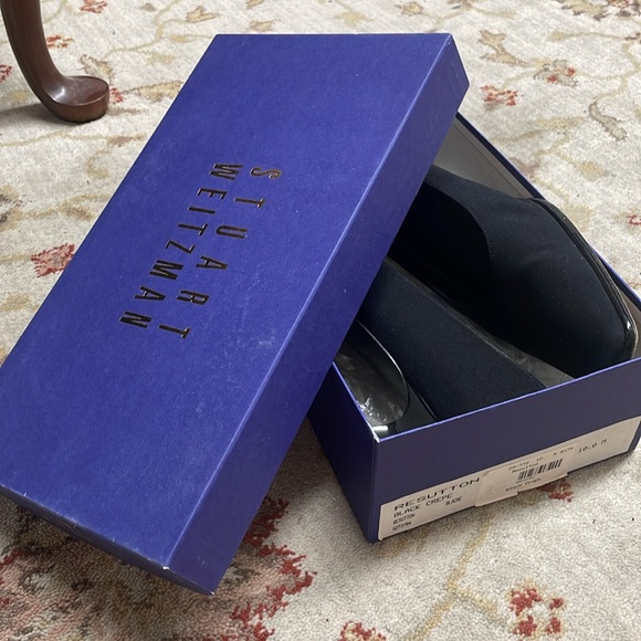 Stuart Weitzman black crepe resutton - Picture 7 of 8
